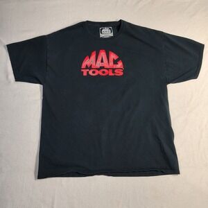 Mac Tools Graphic T-Shirt XL Black Cotton KBS Tool Distribution Mechanic Tee